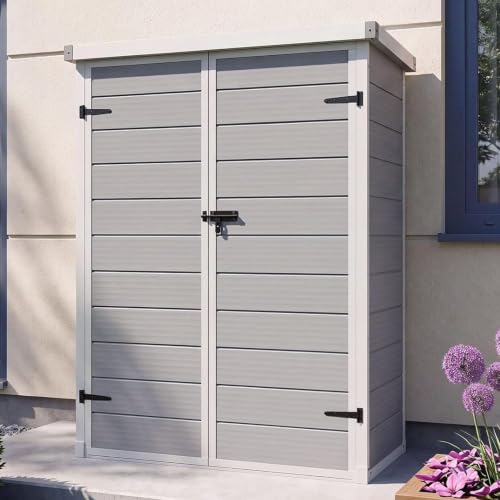 Aoxun 5x3 ft Vertical Plastic Shed