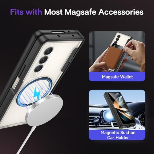 Maxdara for Galaxy Z Fold 4 Magnetic Case, Black by Maxdara - Used condition - Image 3