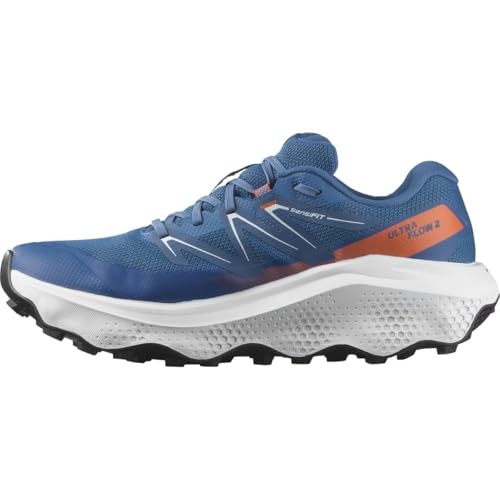 Salomon hombre Ultra Flow 2 GORE-TEX, zapatillas de trail running versátiles y cómodas, perfectas para excursiones y trail running en aventuras al aire libre, Azul oscuro, 44