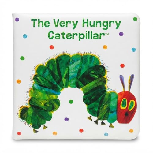 Kids Preferred World of Eric Carle The Very Hungry Caterpillar 6 Inch Vinyl Bath Book Bath Tub Toy Perfect for Water Play and Learning for Ages 18 Months and Up