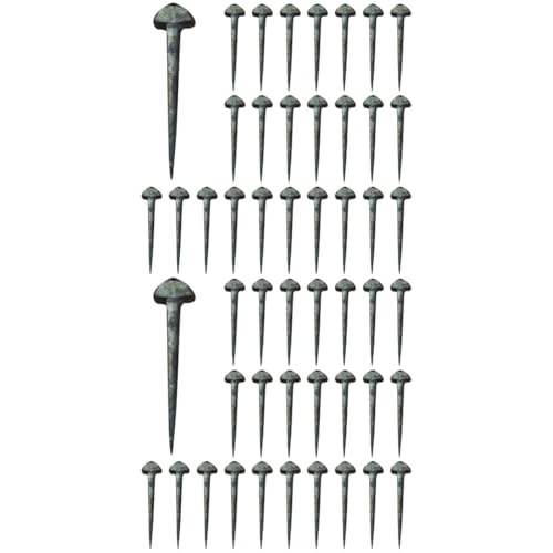 ERINGOGO 100 Pcs Equestrian Sports Nail Professional Horse Equipment Compact Horse Equipment Horse Shoe Horse Supply Horse Training Nail Sturdy Hoof Nails Horseshoe Iron Rear Brake Pads, 5x1.1cm