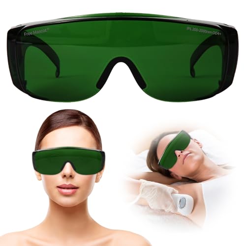 FREEMASCOT IPL 200nm-2000nm longitud de onda gafas de protección láser para belleza láser y protección ocular cosmética depilación láser