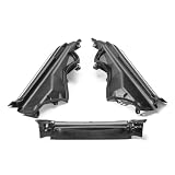 BINB ROAD 3PCS Engine Upper Compartment Partition Panel Set Compatible with BMW X5 X6 E70 E71 E72 2006-2014 (Replaces 51717169419 + 51717169420 + 51717169421)