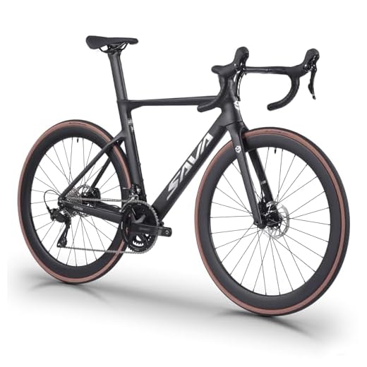 SAVADECK Carbon Fiber Road Bike, Hydraulic Oil Disc Bike with Carbon Fiber Frame and Wheelset, Lightweight Full Carbon Racing Bicycle with Shimano R7120 24S Shift Set for Adults(Black,54cm)