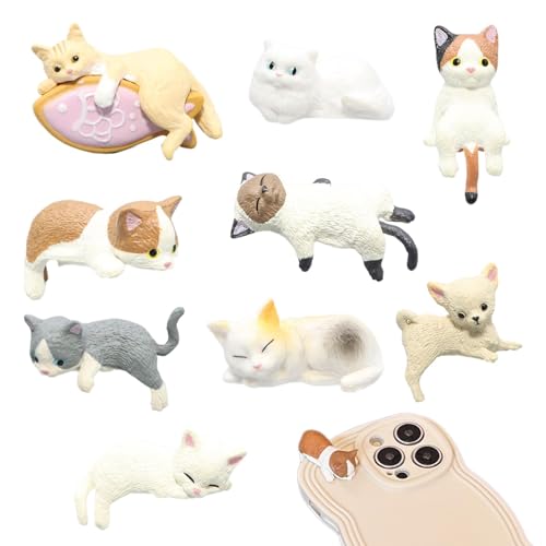 Kit de Décoration Artisanale 3D pour Coque de Téléphone - Autocollants Chat Accessoires Créatifs