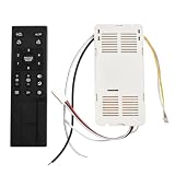 Ceiling Fan Remote Control Kit, with 6 Settings, Replacement Ceiling Fan Remote, Dimming Controls, Input is AC 110V-265V, and The Output DC is only 24V (Without for battery)