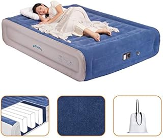 Zenph Air Bed, Inflatable Beds Queen Size Double Air Mattress with Built-in Pump Elevated Inflatable Air Bed,Queen Size