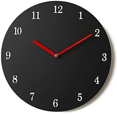 Stephanie Imports Modern Minimalist Bold Black & Red Wall Clock product