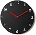 Modern Minimalist Bold Black & Red Wall Clock