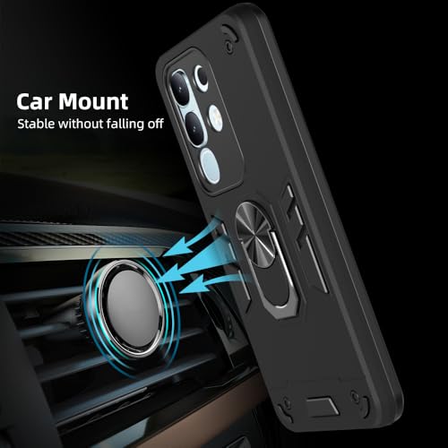 Image of NDCOM for Vivo T4x 5G Back Cover | Premium Protection Case for vivo iQOO Z10x Back Cover | Shockproof Ring Holder Case
