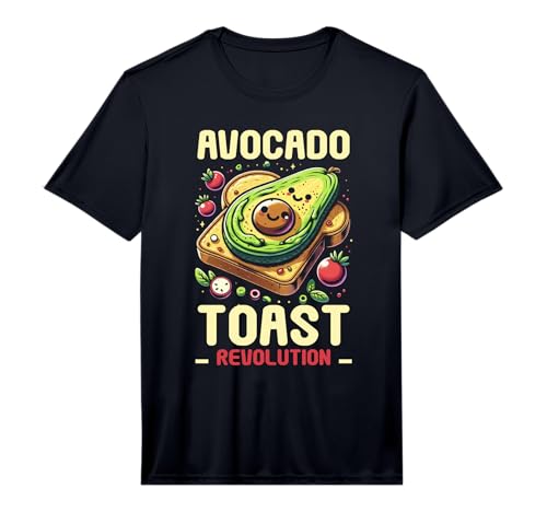 Mens Avocado Toast Vegan Vegetarian Guac Guacamole Healthy Eating Performance T-Shirt