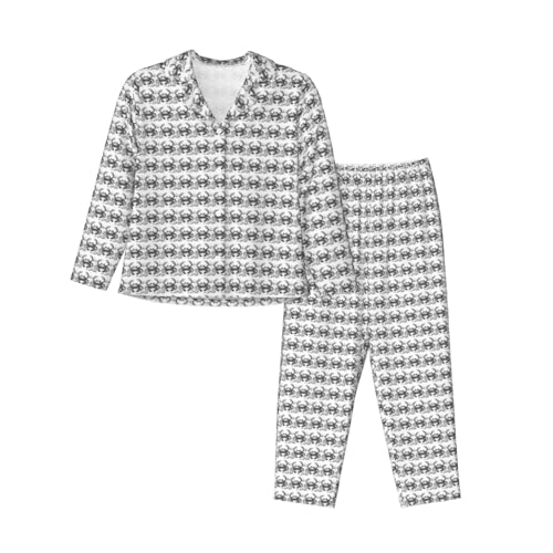 Pyjama femme contre le froid nocturne ensemble deux pièces confortable