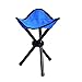 T-ara Weich und bequem Pop-up-Stuhl Jackanapes Falten Camping Camping Wandern Hocker Tripodstuhl Fischereifestival Picknick Barbecue Beach Mode-Design (Color : Blue)