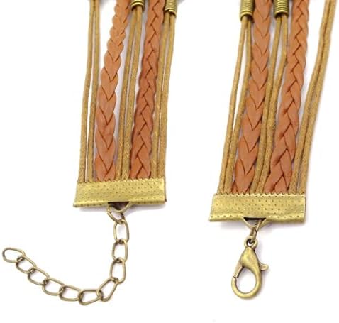 Jewelry Serenity Prayer Brown Leather Bracelet Sobriety Gift - Mens or Womens AA NA Recovery Sponsor or Sponsee Present - Image 3