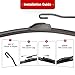 RAINTOK Windshield Wiper Blades Replacement for 2006 2007 2008 2009 2010 Hummer H3 Original Factory Quality Front Rear Wipers Blade Set for My Car - 17