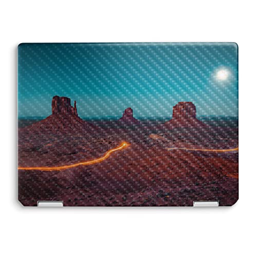 Image of MightySkins Carbon Fiber Skin Compatible with HP Spectre x360 14 inch (2022) Full Wrap Kit - Monument Valley | Protective, Durable Textured Carbon Fiber Finish | Easy to Apply | Made in The USA
