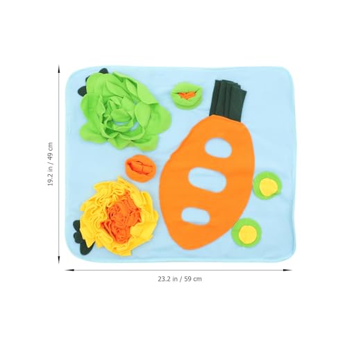 Estera de forrajeo resistente para esconder snacks de conejos 3
