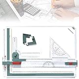 tablero de dibujo tecnico usado precio 【Ergonómico】Diseño para un movimiento de dibujo suave y preciso. Este tablero de dibujo cuenta con un diseño de dos carriles que permite un movimiento suave, asegurando un dibujo preciso. Su regla en forma de T viene con un pequeño túnel, lo que le permite moverlo con facilidad y dibujar líneas sin esfuerzo.