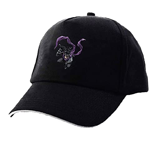 Anime One Punch Man Print Gorra de béisbol unisex ajustable sombrero de béisbol negro clásico casual gorras de verano sombrero de sol para deportes al aire libre correr