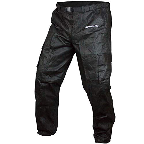 Compass RT33039-10-MD Raintek T50 Cargo Rain Pants, Black, Medium