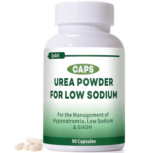 QUBIT Urea Powder for Low Sodium/Hyponatremia/SIADH/SIAD USP-Grade High-Purity Urea Powder Supports Healthy Sodium Levels | Tasteless & Medical Food 90 Tablets