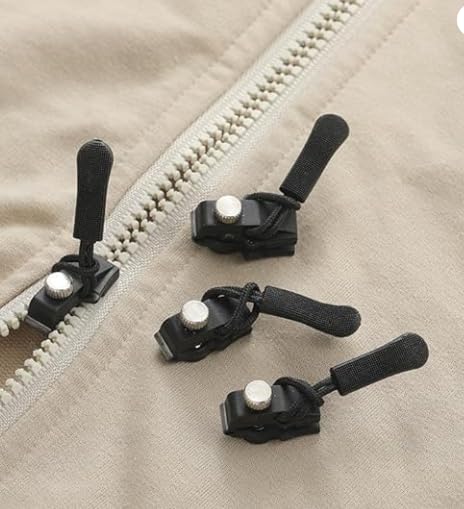 Kit de reparo de zíper, 10 peças de reposição de cursores de zíper de instalação rápida e destacáveis, sem necessidade de costura, para jaquetas, bagagens, bolsas