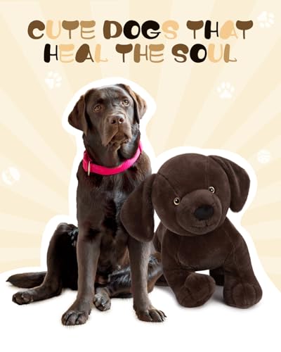 Image of MaoGoLan 24 inch Giant Chocolate Lab Stuffed Animal, Adorable and Cuddly Large Labrador Dog Plush,Stuffed Puppy Throw Pillow for Puppy Lover,Kids,Adults