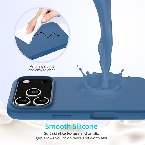 Image of ArmourPro Silicone Back Case for iPhone 17 Pro Max, Soft-Touch Case | Light Blue