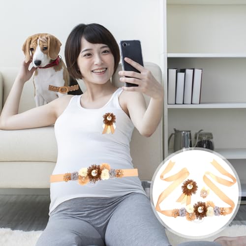 Écharpe décorative unique pour sublimer une robe de grossesse simple - 5