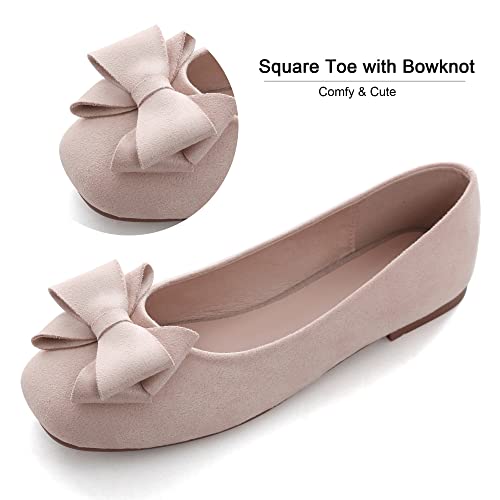 Image of Dear Time Women's Flats Shoes Bowknot Dressy Ballets Loafers Wedding Business Casual Walking Shoes