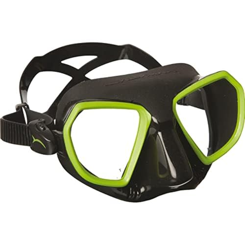 Salvimar Noah, Maschera Unisex Adulto, Nero/Acid Green, Taglia unica