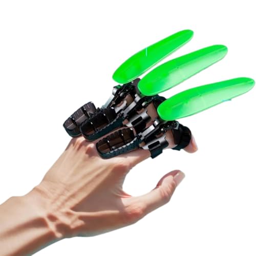 HQRKOTM Lot de 3 griffes de loup mécaniques rétractables Wolverine qui brillent dans le noir, jouets créatifs, fournitures de fête