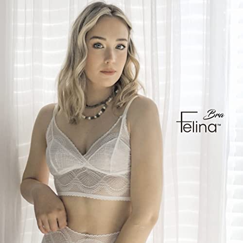 Felina Finesse Cami Bralette - Stretchy Lace Bralettes for Women - Sexy and Comfortable3