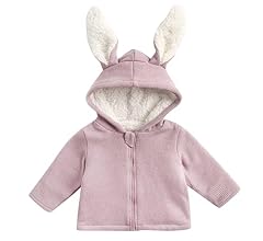 Manteau Hiver Bébé Fille + Sac - Épais, Capuche Lapin - Dessin Animé - Cadeau Nouveau-Né - Taille 0-24 Mois