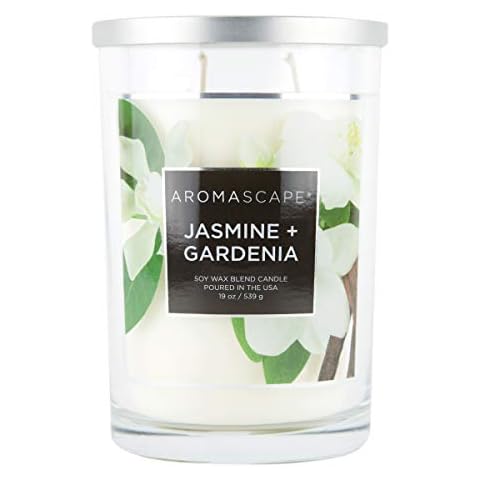 Aromascape 2-Wick Scented Jar Candle, Jasmine & Gardenia Cover