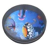 IUDWCG 1 Stück Ozeanwellentrommel, Ozeantrommel-Wellentrommel-Schlaginstrument gefüllt mit Stahlkugeln für Schlaginstrumente mit stahlkugelgefüllter Schlagtrommel (20 cm)