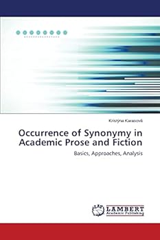 Paperback Occurrence of Synonymy in Academic Prose and Fiction Book