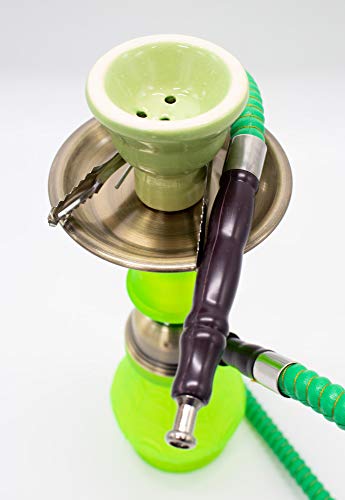 CT Shisha Set, Wasserpfeife, Mini Shisha for travel, klein Wasserpfeife für Reise, ca. 30 cm Hohe, ideal für 1 bis 2… – Bild 5