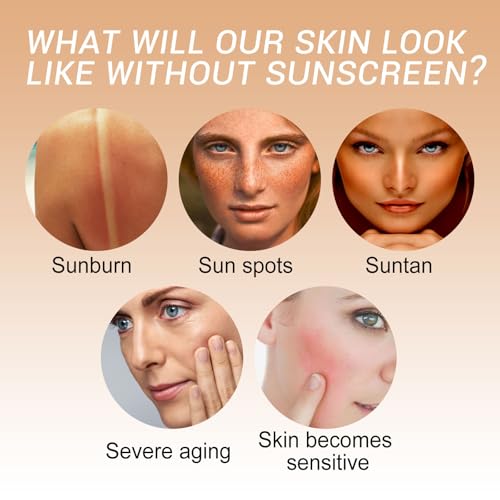 INSEEK Rice Probiotic Sunscreen SPF50+, Broad Spectrum Rice Sunscreen for Face and Body, Protection and UV Defense, Lightweight Non-Greasy, Moisturize Skin, No White Cast, for All Skin Types