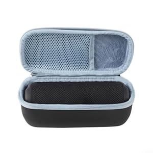 Tragbare Hartschalenkoffer für JBL Flip 7, Outdoor-Lautsprecher, EVA-Aufbewahrungsbox, 22 x 12 x 10 cm, wasserdicht, stoßfest, Aufbewahrungstasche (rot)