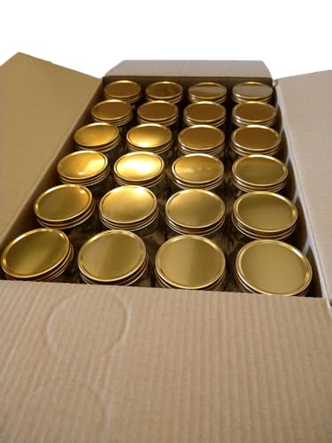 Beekeeping Supplies UK Ltd - 1lb Honey Jar - Jam Jar - 454g Round Food Jars with Lids - Pack Of 24 - Made in UK