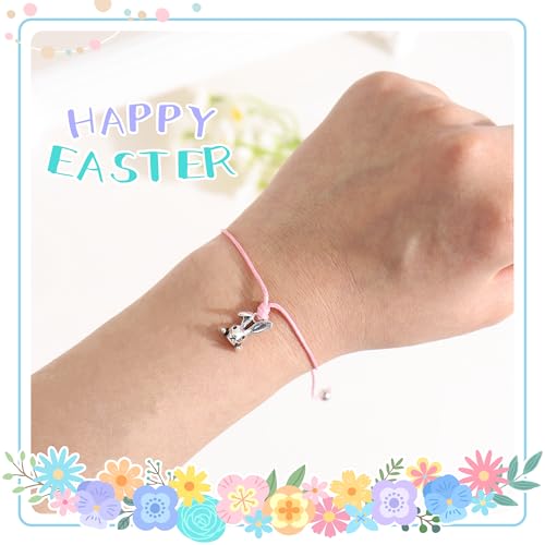 BAYLAY Easter Gifts for Kids Girls Women, 3/5 Pcs Bunny Bracelets Easter Basket Essentials Stuffers Gifts for Kids Teens Adults2