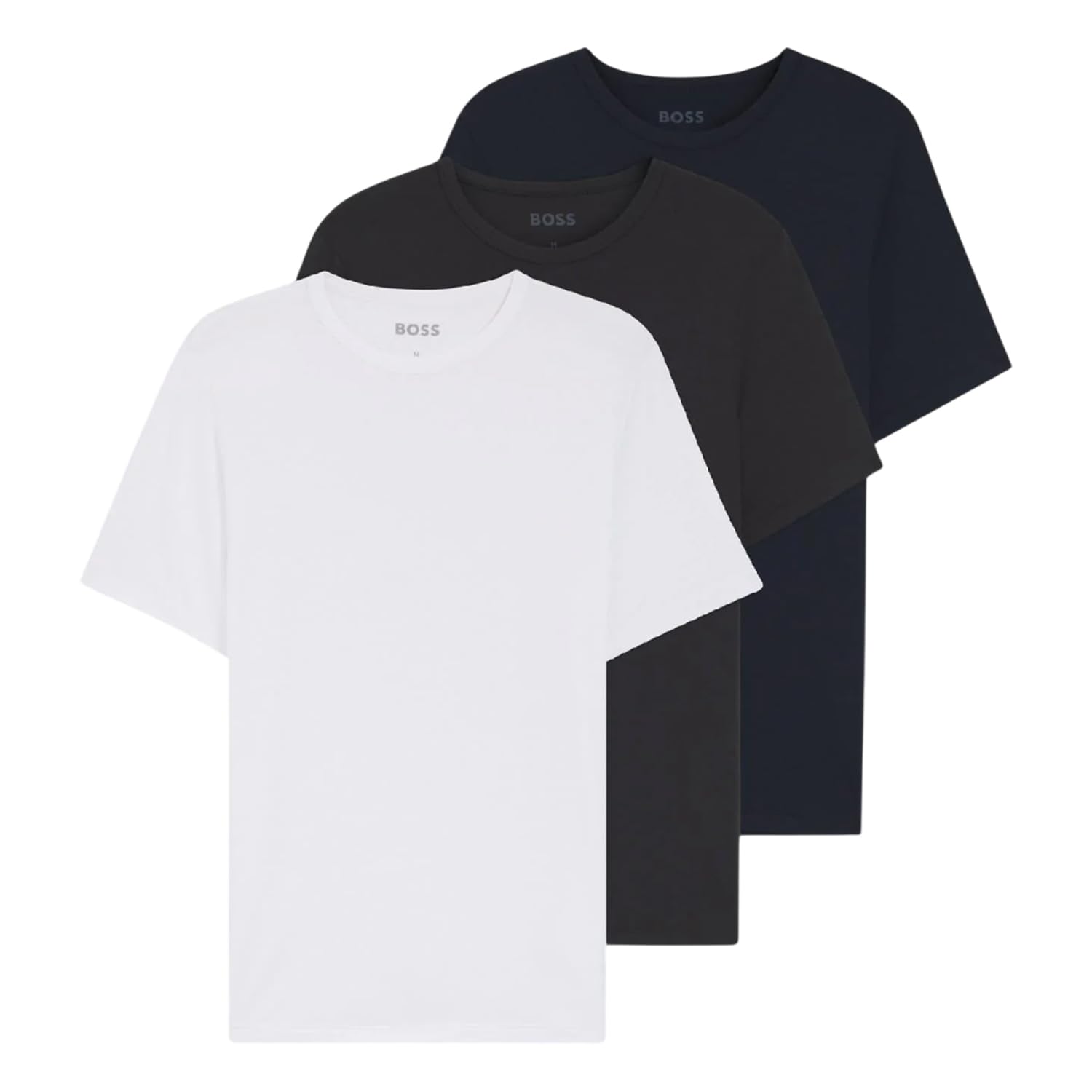 Boss Men's BW Bamboo T-Shirt, Bamboo Fabric - Chr/Nvy/Wht 971 - M