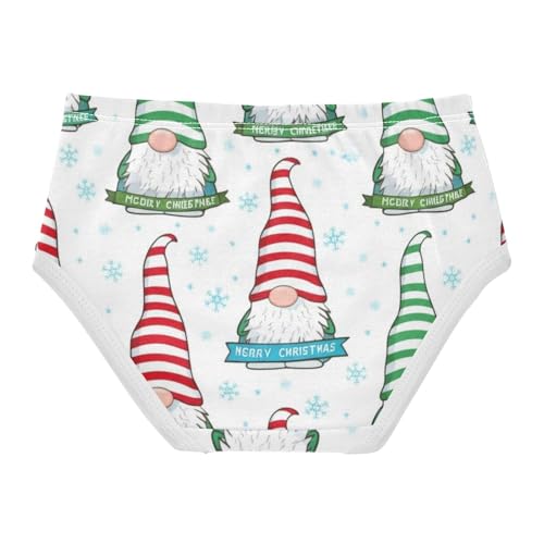 Christmas Cute Red Green Gnomes Cute Panties Girl Girls Underwear Toddler Cotton Designer Underpants Briefs 2t2