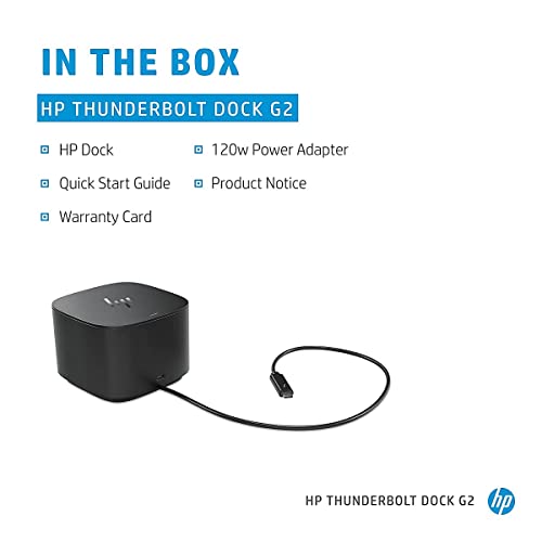 HP Thunderbolt Dock 120W G2 con conectividad multimedia para ordenador portátil 4