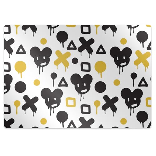 Tapis de protection sol PVC 140x100 cm imperméable design graffitis