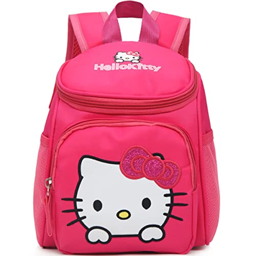 Hello Kitty Rucksack Kindergarten Anime Schultasche Kitty Kinderrucksack Kitty Rucksack Verstellbare Kawaii Rucksack Buch Rucksack Kindergarten Mädchen Hello Kitty Backpack Hello Kitty Kita Rucksack Cover