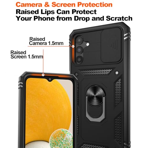 Coque Samsung A13 5G noire armure rotative blindée - 5