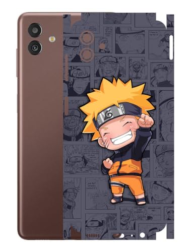 Image of AtOdds - Samsung Galaxy M13 (5G) Mobile Back Skin Sticker - Lamination - Rear Screen Guard Protector Film Wrap (Coverage - Back+Camera+Sides) (Design - Naruto)