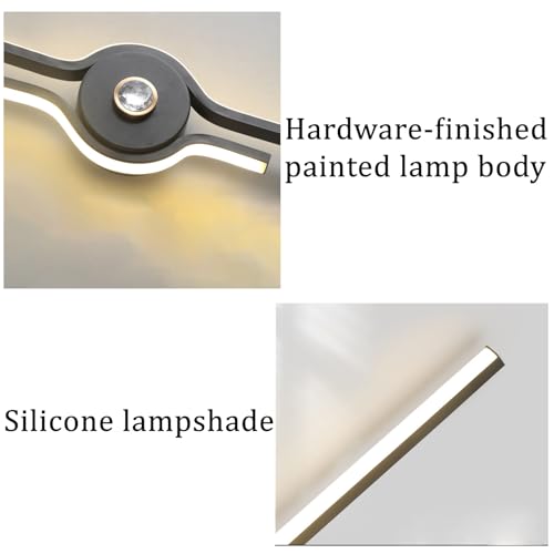 Apliques de pared LED interior modernos para iluminación lineal de pasillos 3
